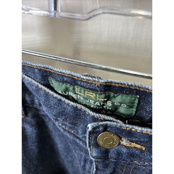 LRL Lauren Jeans Co Ralph Lauren Women's Jeans Size 12p Bootcut Dark Wash - Picture 3 of 16